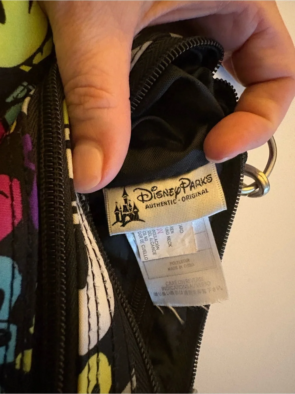 Disney Black Multicolor Mickey Mouse Crossbody Bag